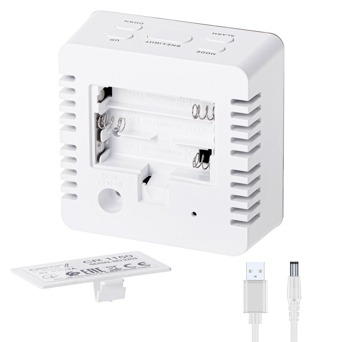 Ceas cu alarma si LED, temperatura camerei, Camry CR1150W