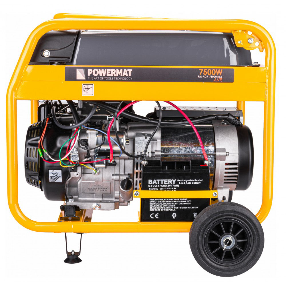 Generator de curent pe benzina PM-AGR-7500MNKE, 7500 W, Powermat PM1200