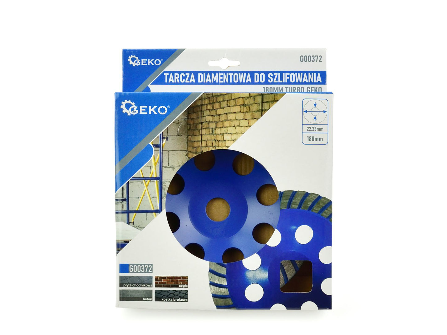 Disc diamantat turbo pentru slefuire, 180 mm, Geko G00372