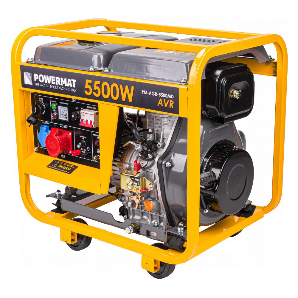 Generator de curent pe motorina PM-AGR-5500MD, 5.5 kW, Powermat PM1228