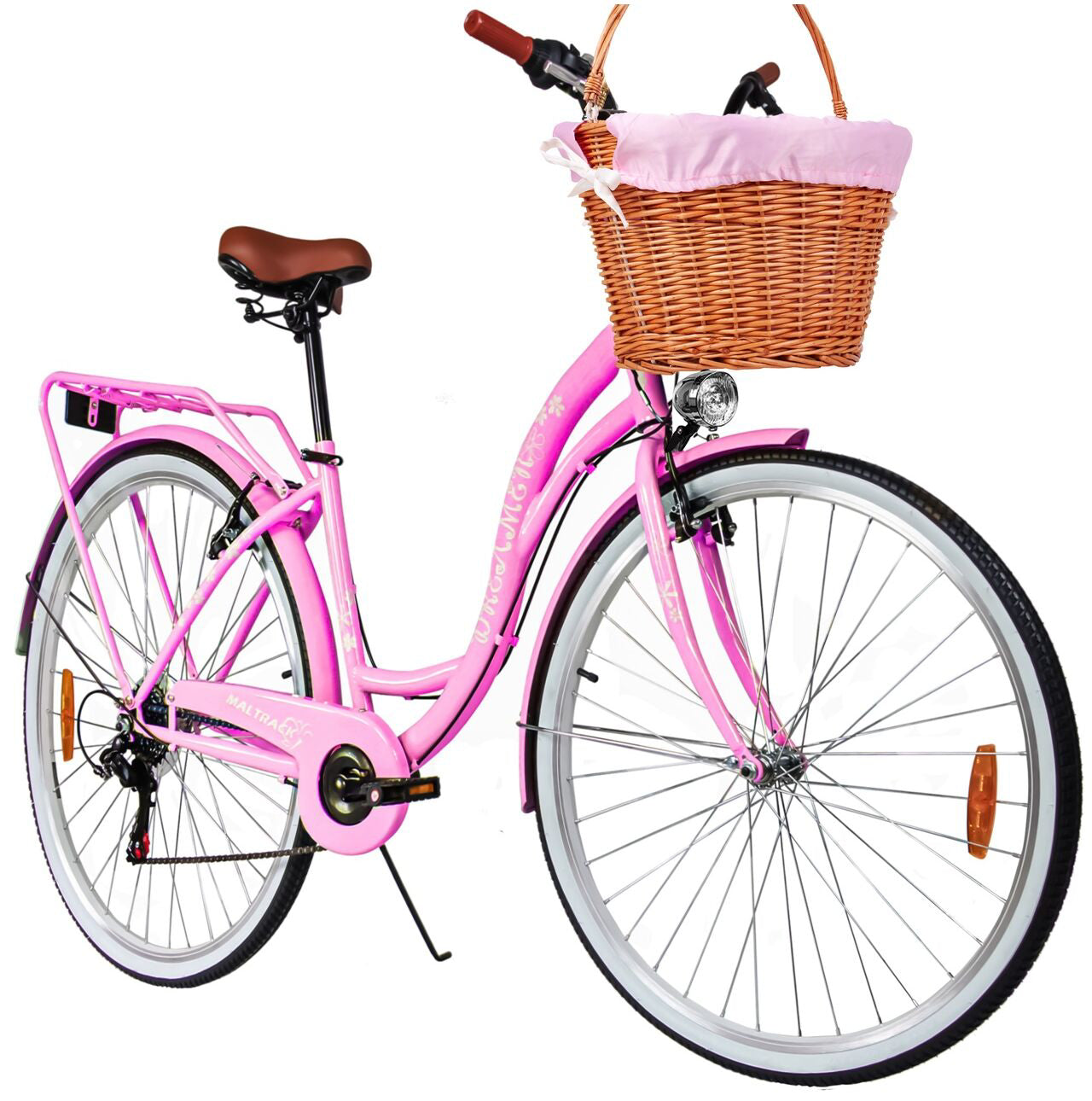 Bicicleta de oras Dreamer Pink, 6 trepte, 28 inch, MalTrack 110541