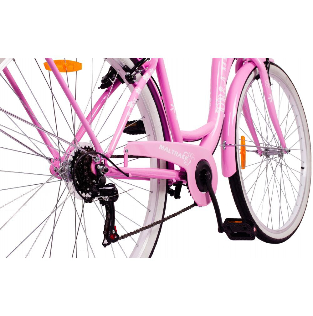 Bicicleta de oras Dreamer Pink, 6 trepte, 28 inch, MalTrack 110541