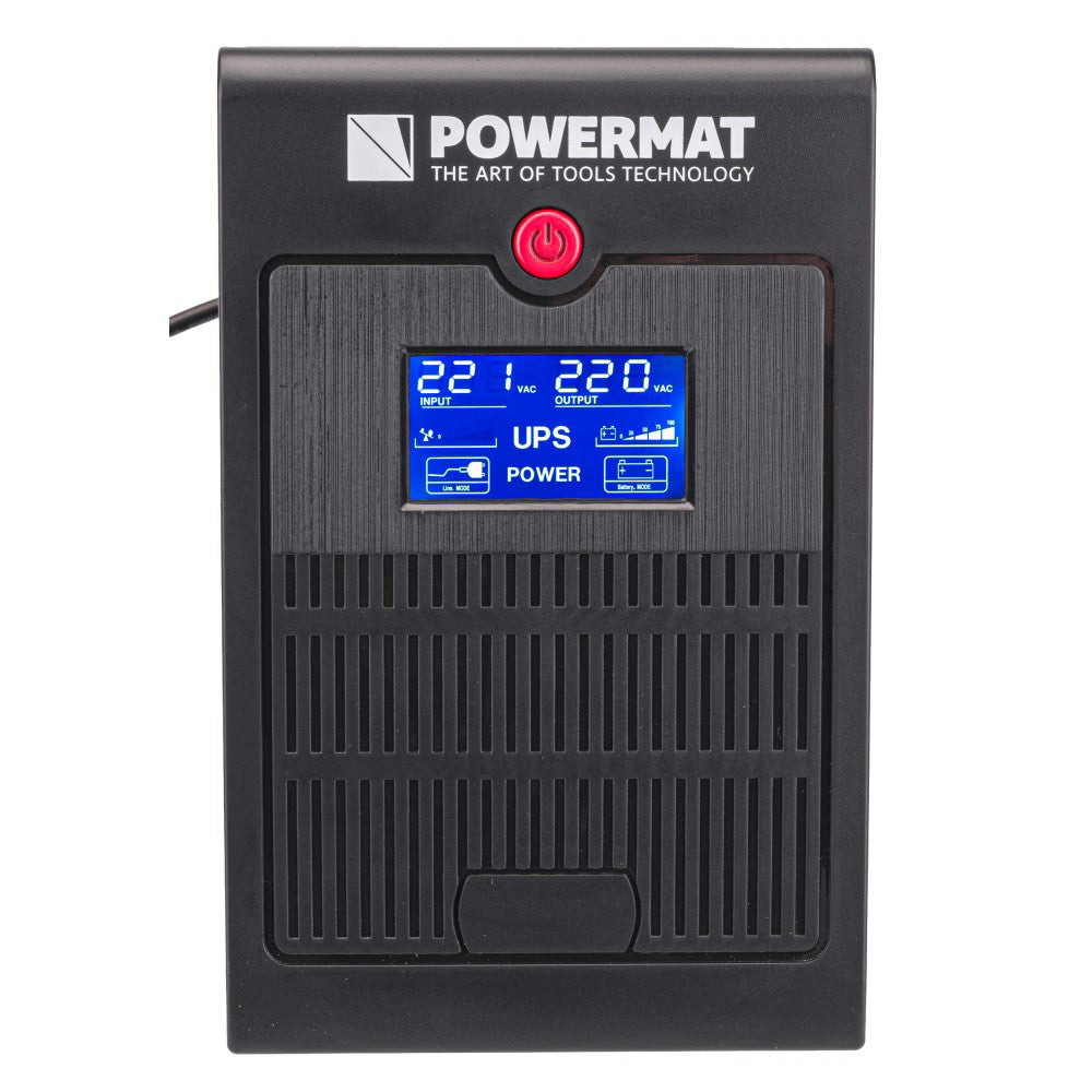 Sursa de curent PM-UPS-1200M, ecran LCD, 2 X 7 Ah, 720 W, Powermat PM1209