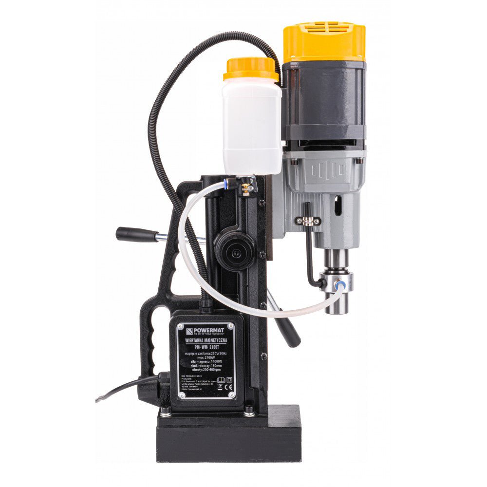 Burghiu cu talpa magnetica cu reglaj manual PM-WM-2100T, 2100 W, 50 mm, MT3, MT2, Powermat PM1203