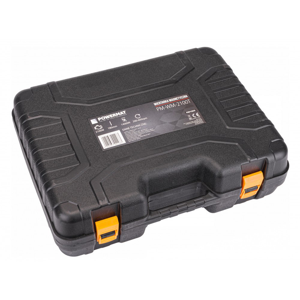 Burghiu cu talpa magnetica cu reglaj manual PM-WM-2100T, 2100 W, 50 mm, MT3, MT2, Powermat PM1203