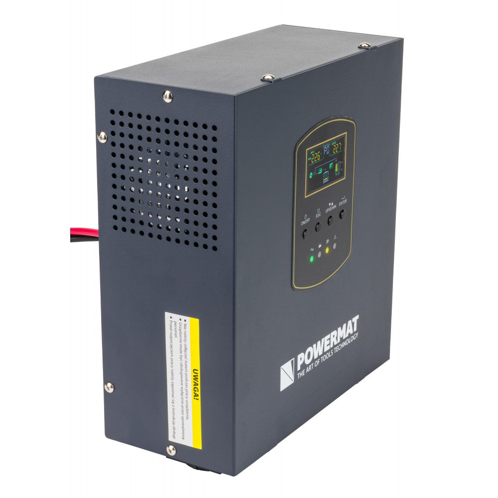 Sursa de curent UPS PM-UPS-1000MW, afisaj LCD, 800 W, Powermat PM1222