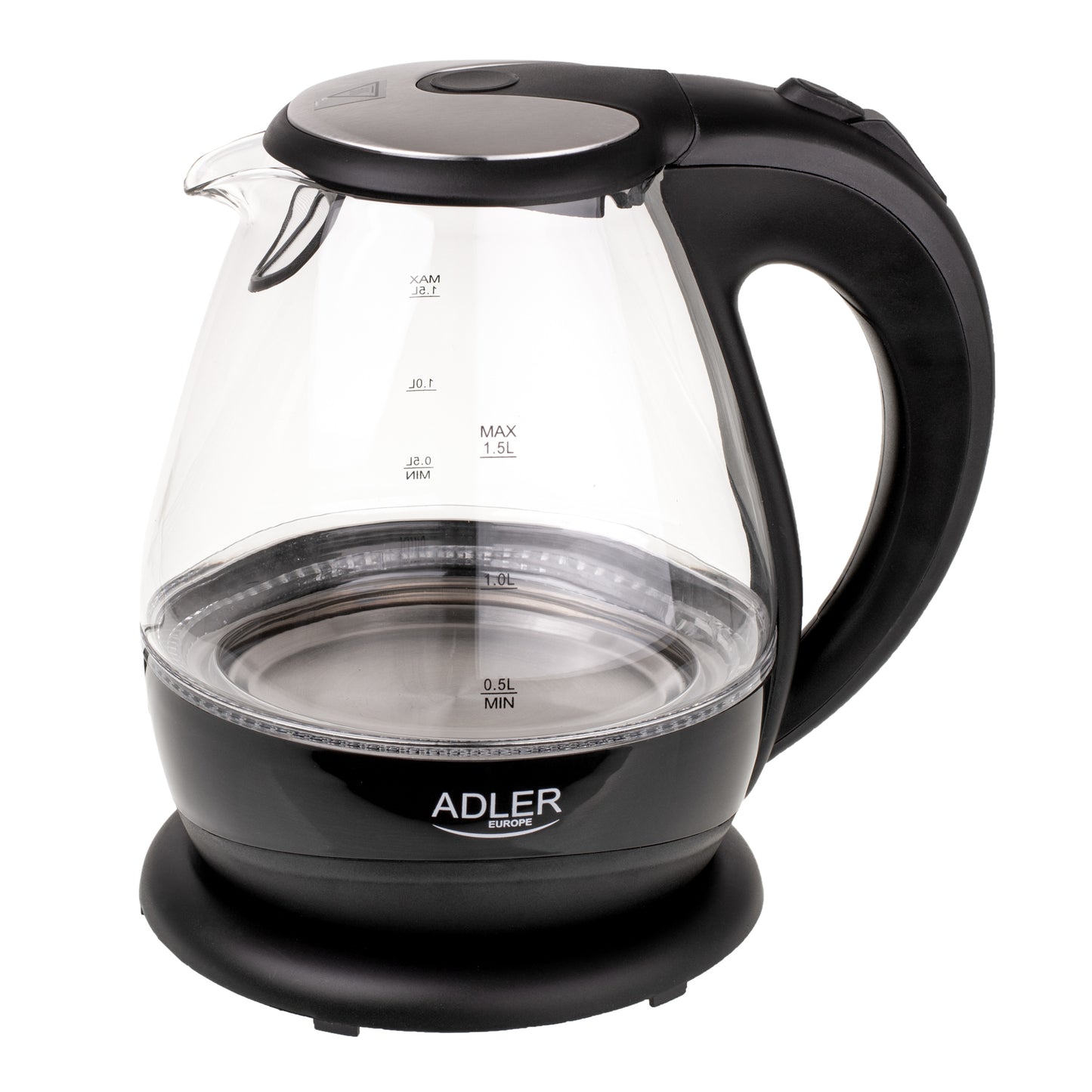 Fierbator de apa, 1.5 l, 2000 W, negru, Adler AD1224