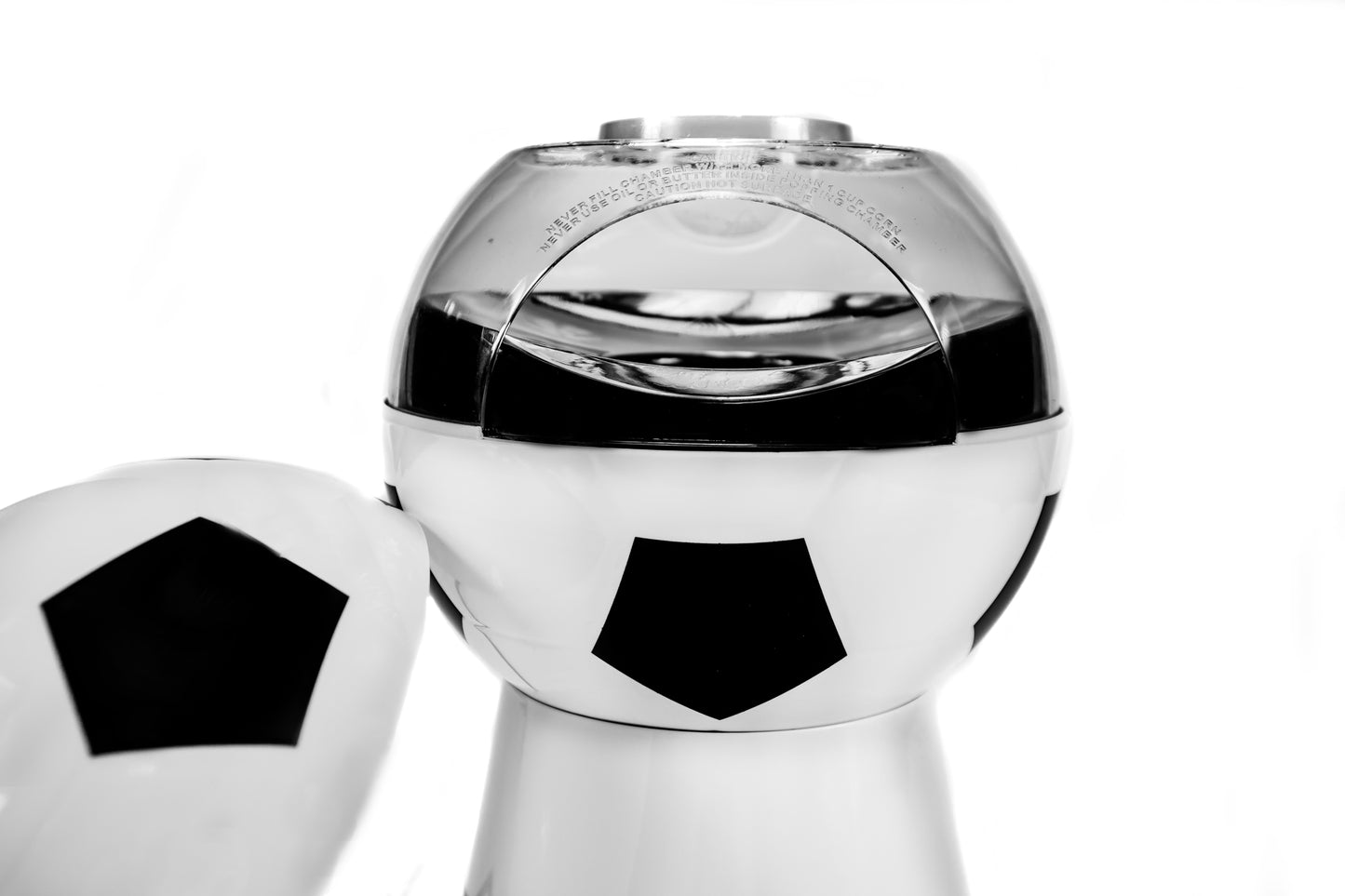 Aparat pentru facut popcorn in forma de minge de fotbal, 1200 W, Adler AD4479