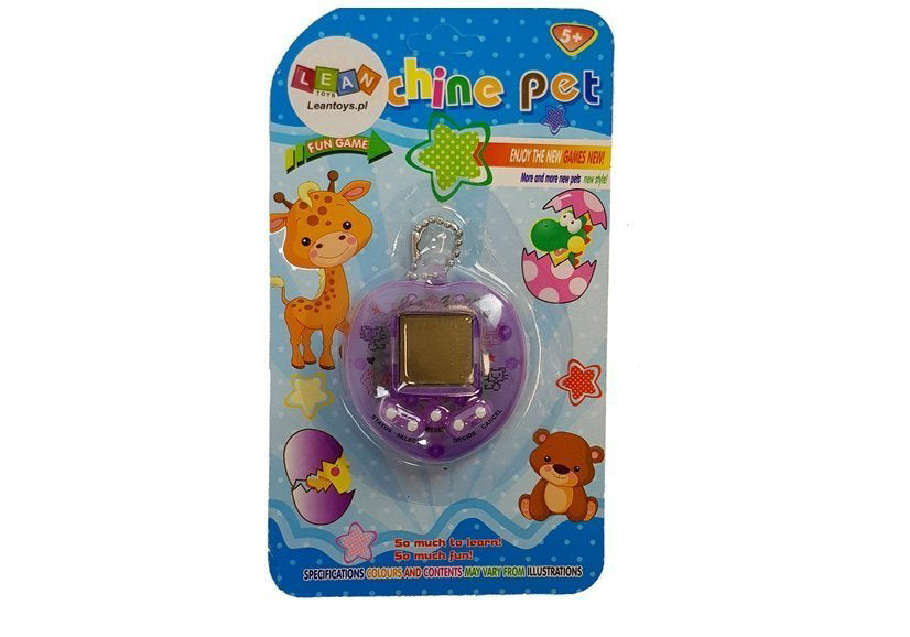 Joc pentru copii electronic tamagotchi in forma de inimioara, mov, Lean 4009