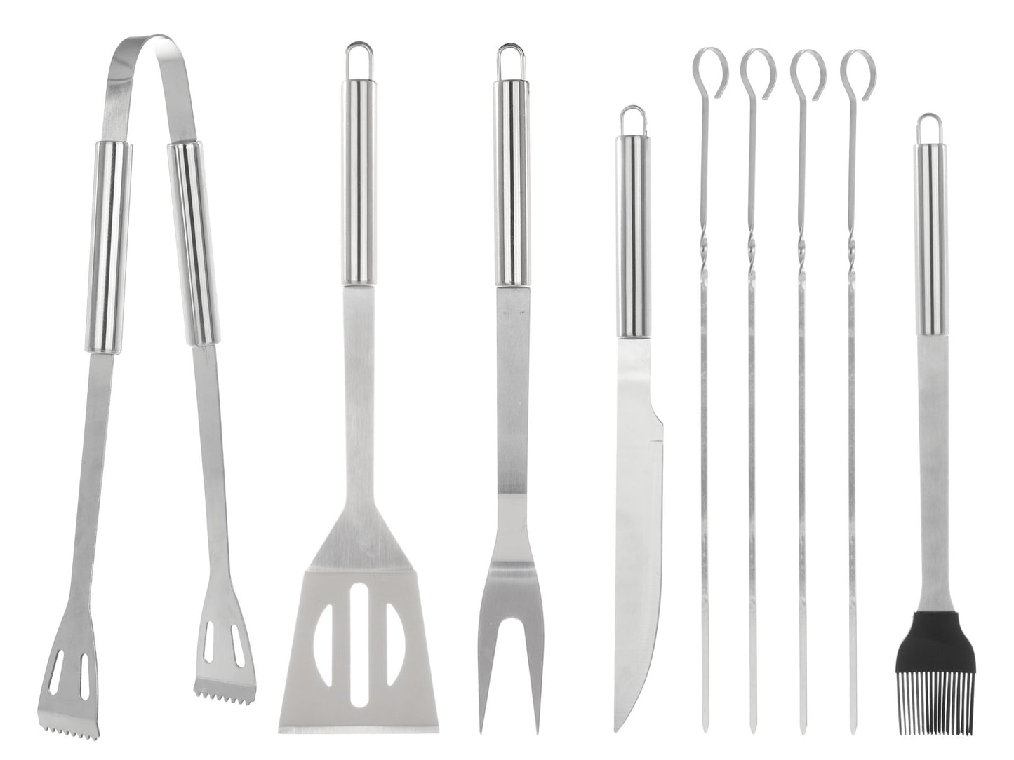 Set ustensile pentru gratar, 10 elemente, Geko G80510