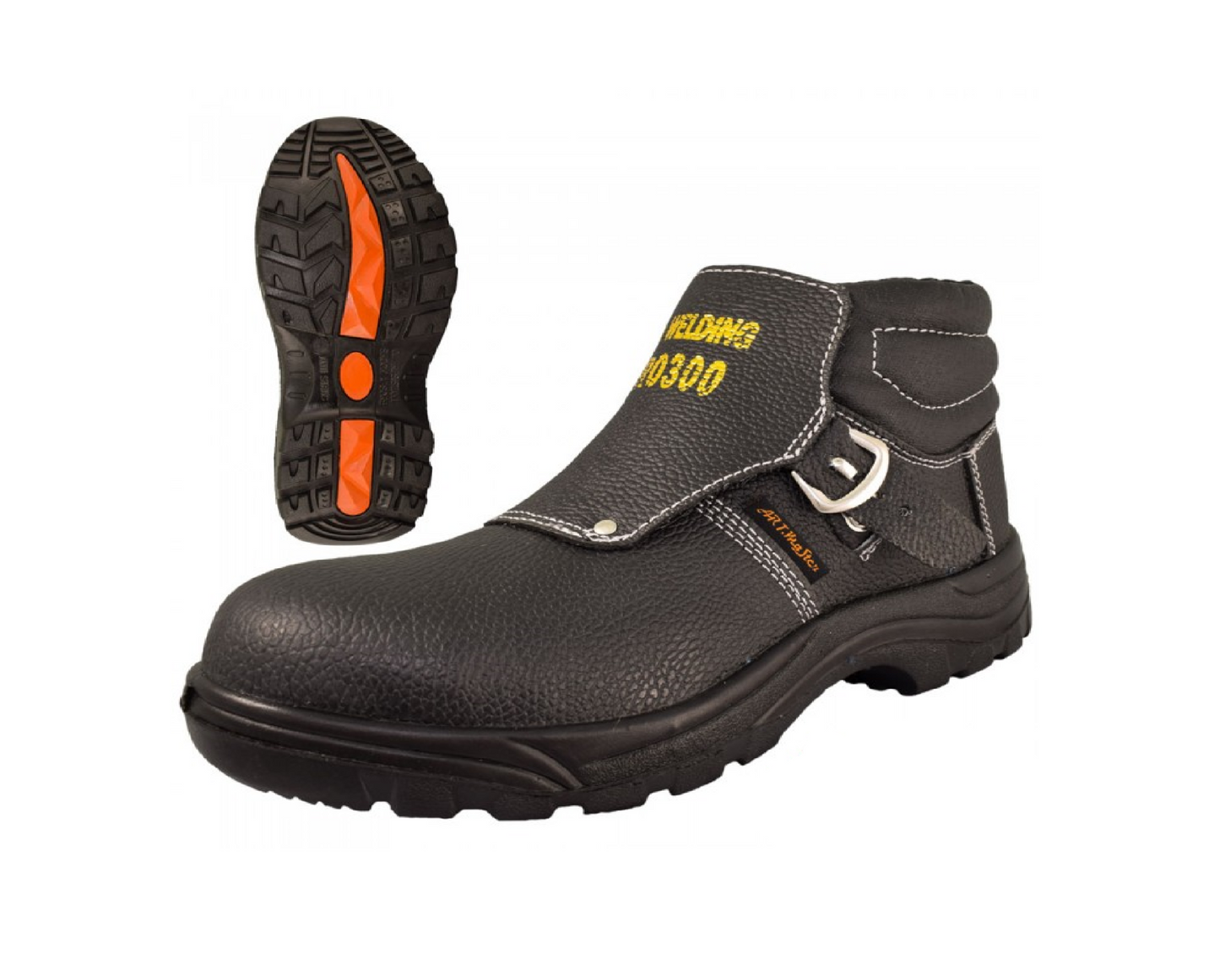 Bocanci de protectie cu bombeu metalic pentru sudura BWELD HRO, marimea 45, Artmas ART805002