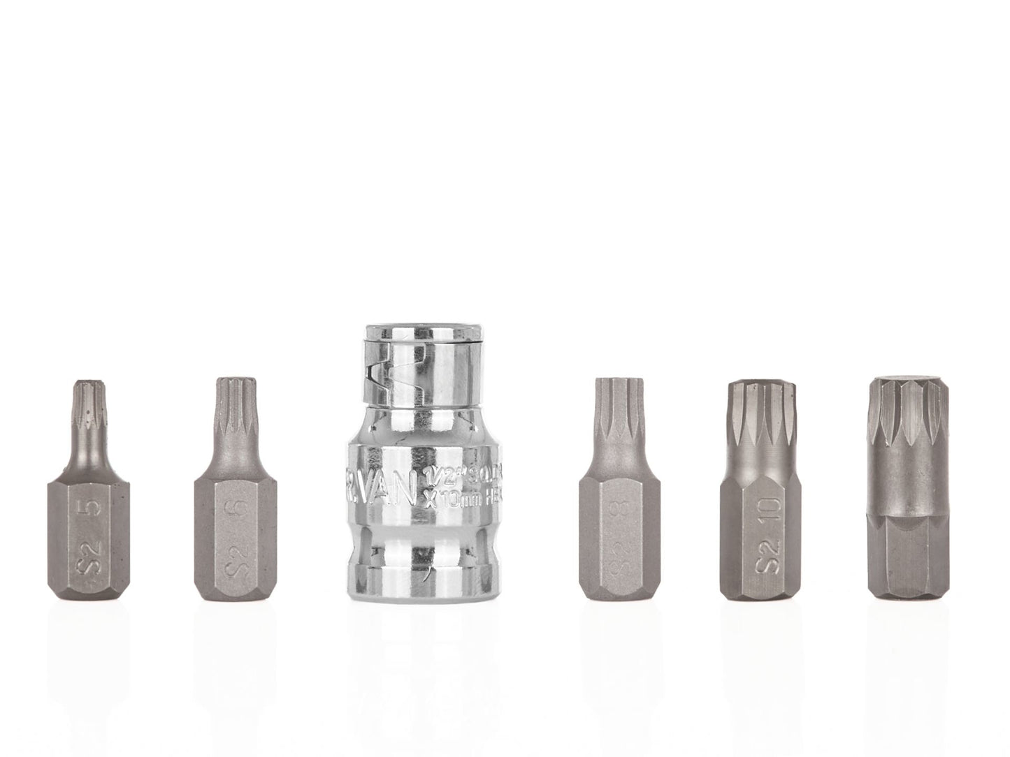 Set biti SPLINE M5-M12, 6 elemente, Geko G10042