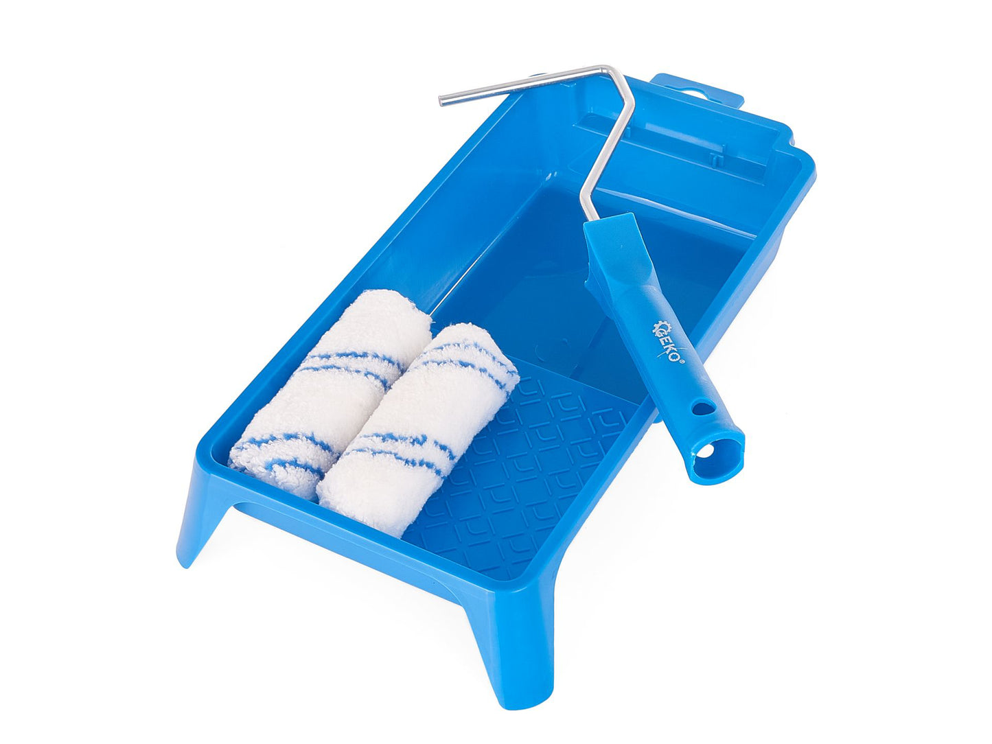 Set trafalet cu tava pentru vopsit, role microfibra, 4 elemente, Geko G66358