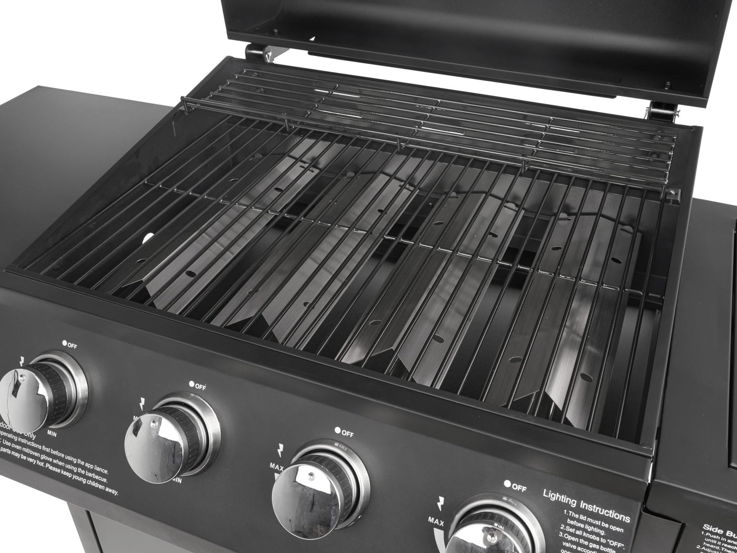 Gratar pe gaz cu 5 arzatoare, 14.5 kW, Geko G80516
