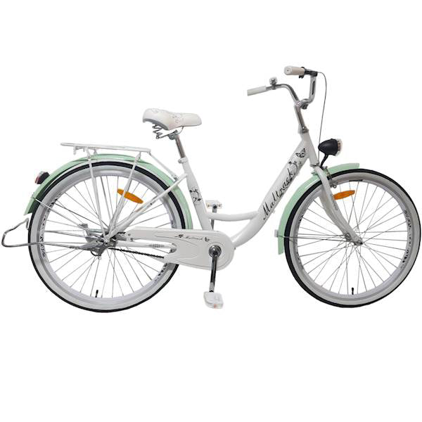 Bicicleta de oras 26" SS, White / Mint, MalTrack 108997