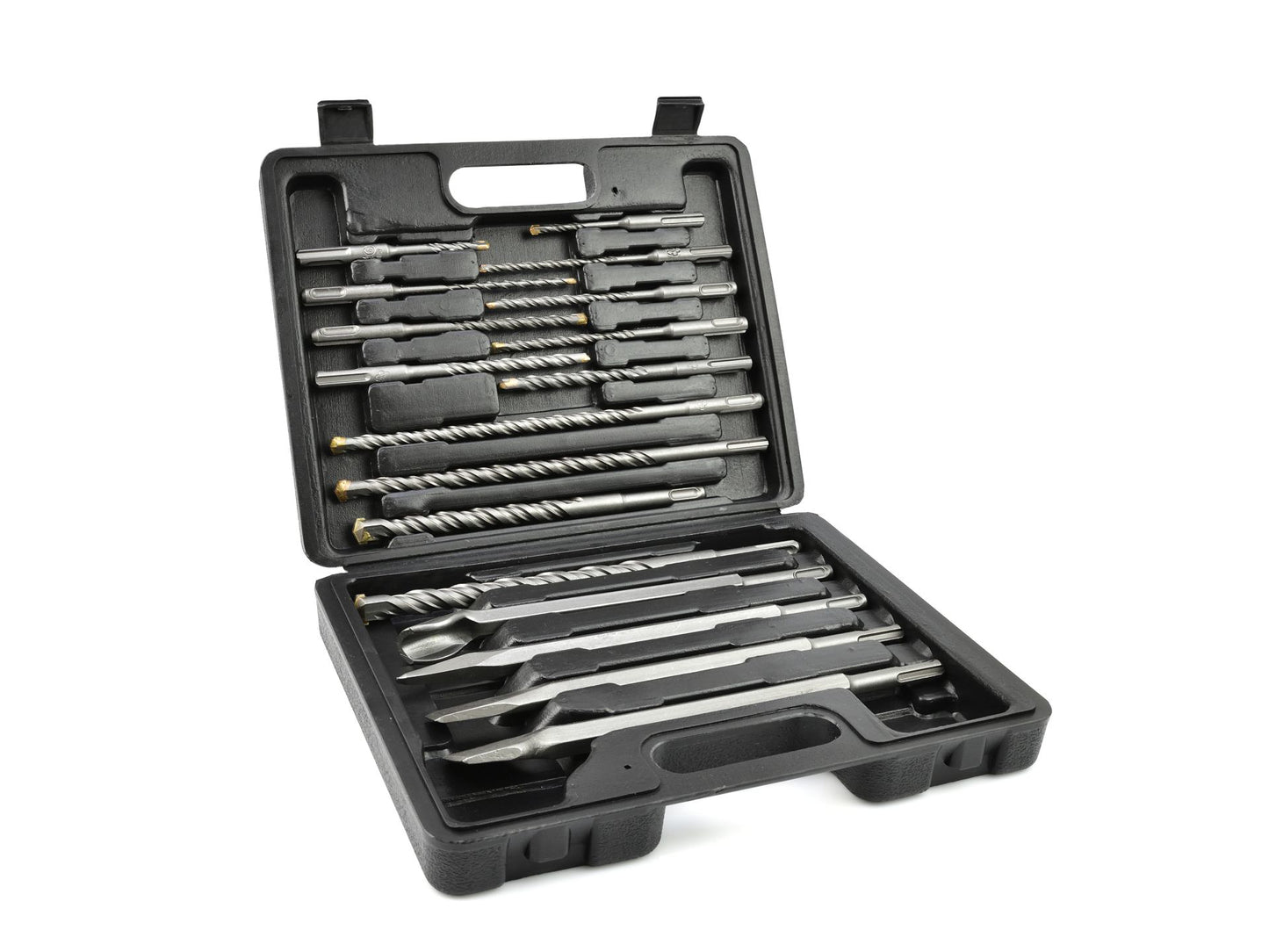 Set burghiu si dalta SDS Plus, 17 bucati, Geko G40035