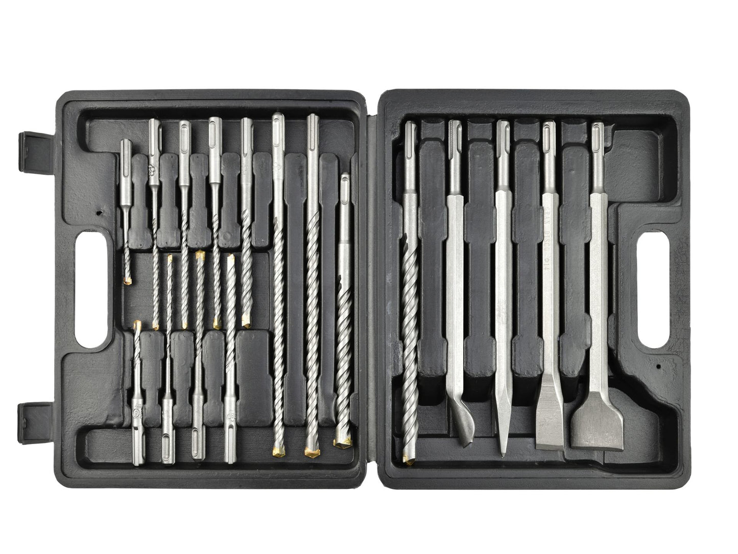 Set burghiu si dalta SDS Plus, 17 bucati, Geko G40035