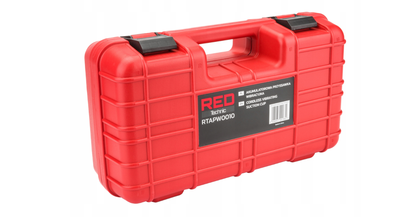 Ventuza vibranta pentru gresie si faianta cu acumulator, 18 V, Red Technic RTAPW0010