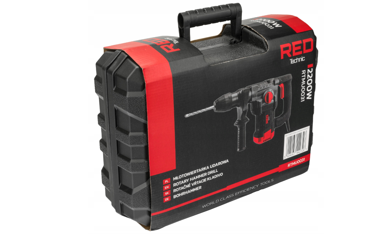 Ciocan demolator SDS plus, 2200 W, 230 V, Red Technic RTMU0031