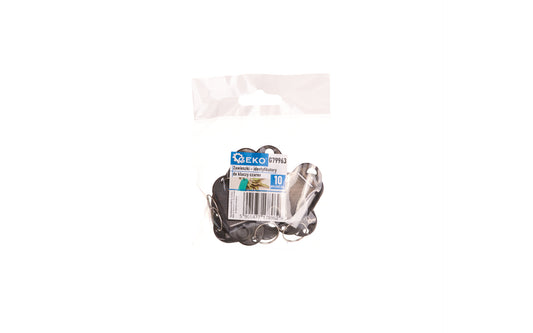 Set brelocuri negre cu etichete, 10 elemente, Geko G79963