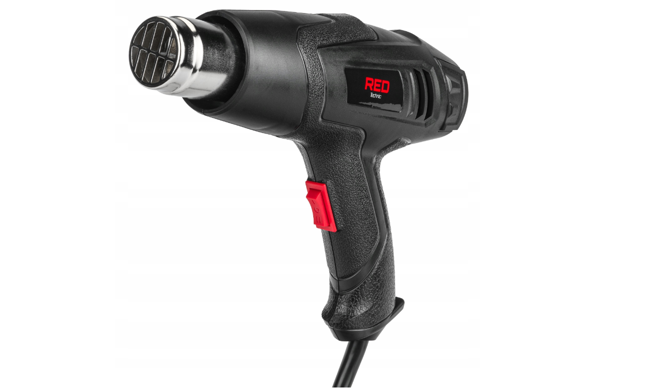 Pistol cu aer cald cu 4 duze, 2 viteze, 2000 W, Red Technic RTOP0042