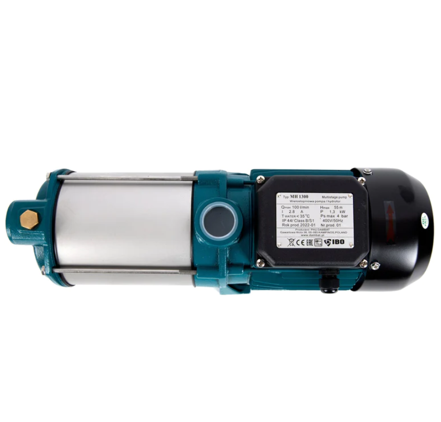 Pompa de suprafata multietajata MH 1300, 400 V, 1300 W, 100 l / min, inaltime refulare 55 m, Ibo Dambat IB010024
