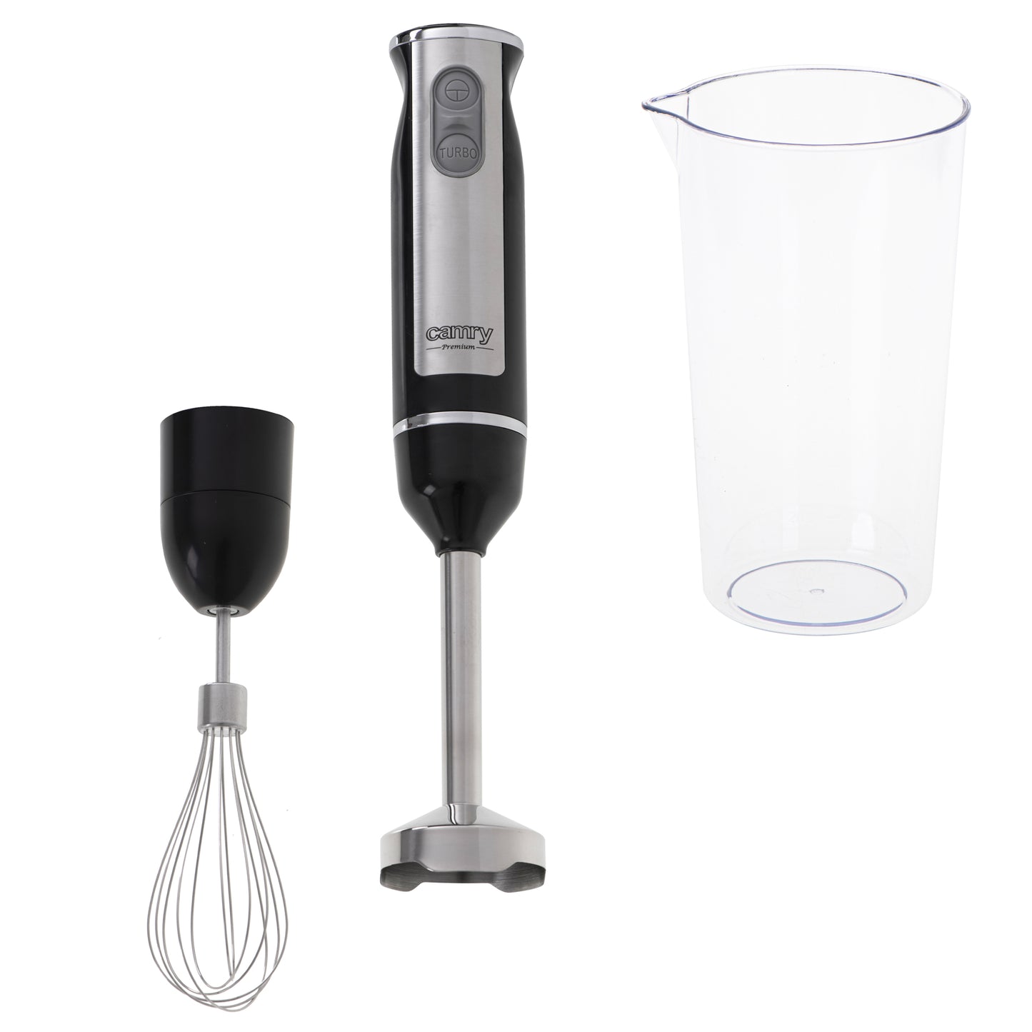 Blender de mana 2 in 1, 1000 W, 600 ml, Negru / Argintiu, Camry CR4621