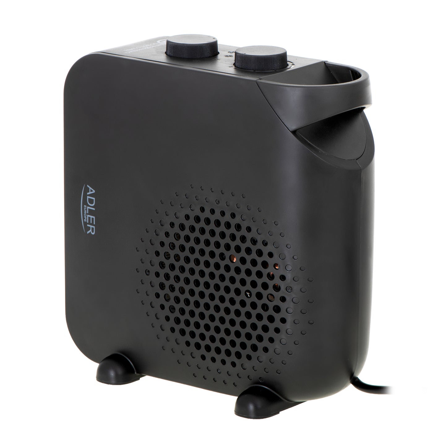 Aeroterma ceramica 2000 W, indicator luminos, termostat, negru, Adler AD7725b