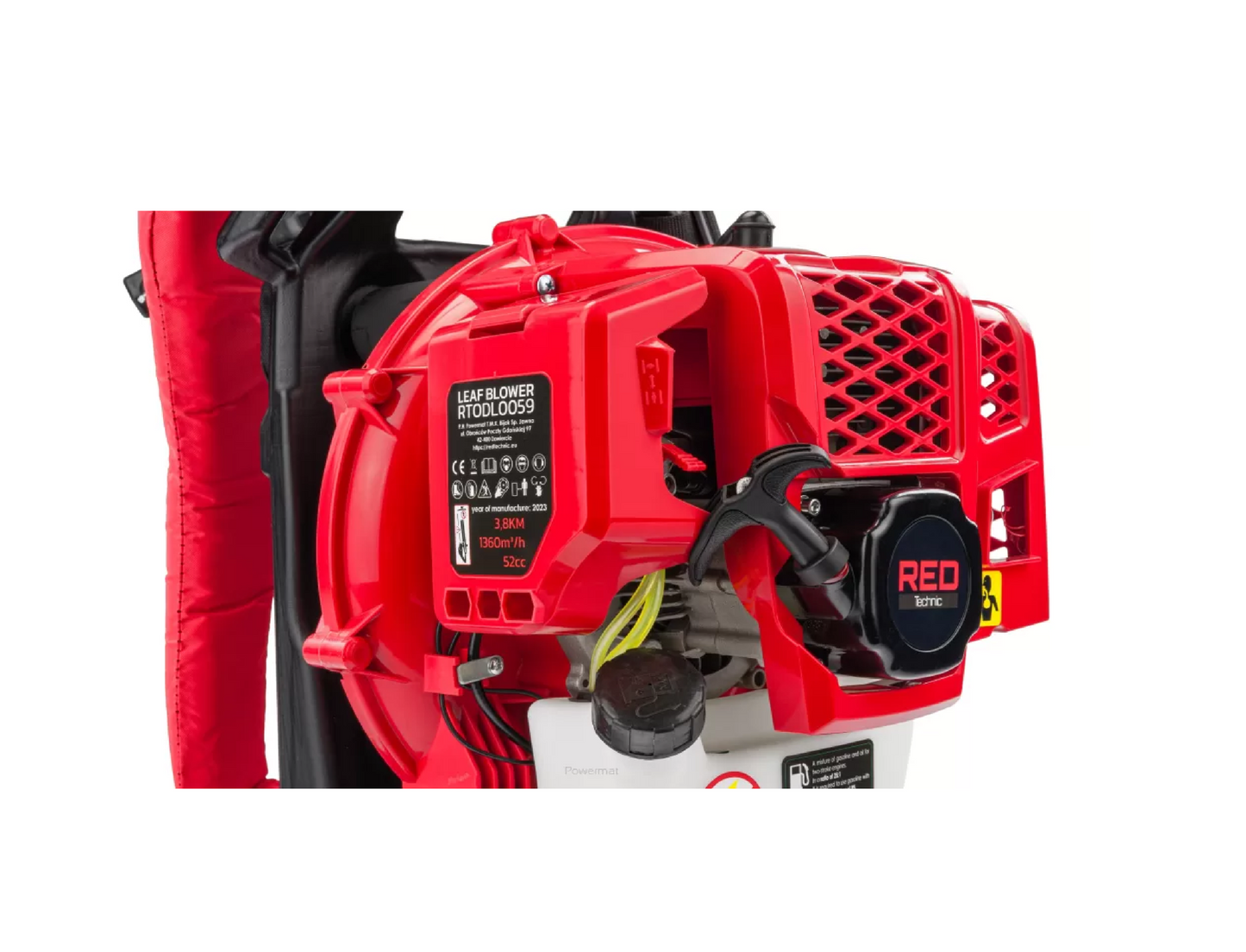 Suflanta pe benzina tip rucsac pe benzina, 3.8 cp, Red Technic RTODL0059