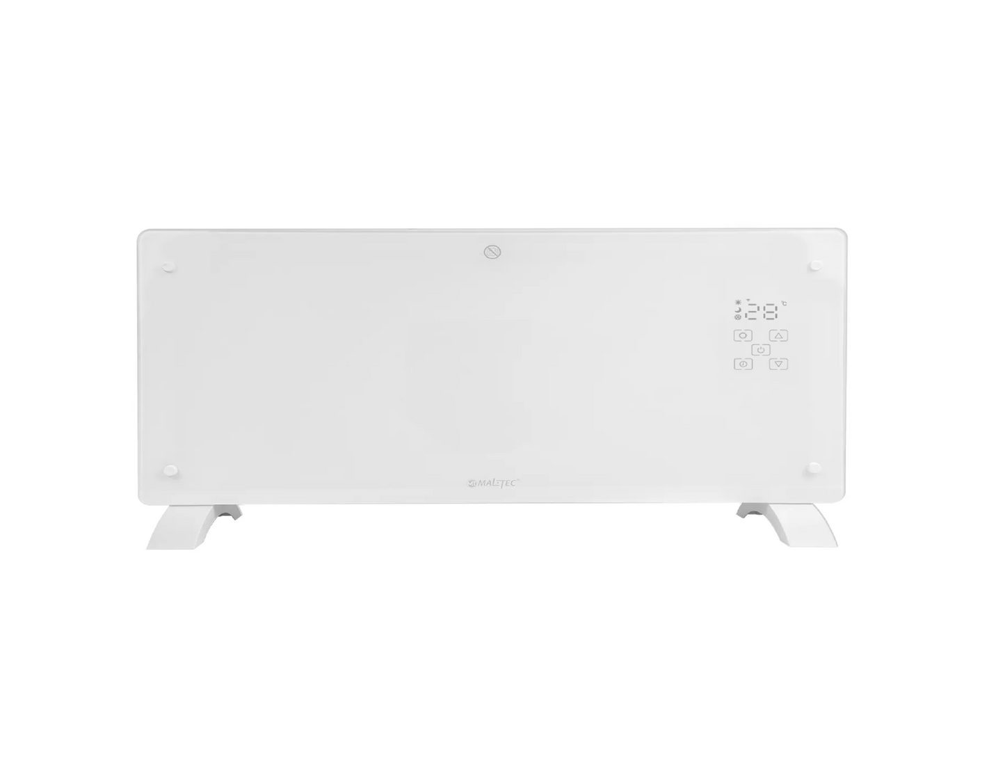 Convector de sticla CH7000DWW WiFi, telecomanda, LED, alb, MalTec 110637