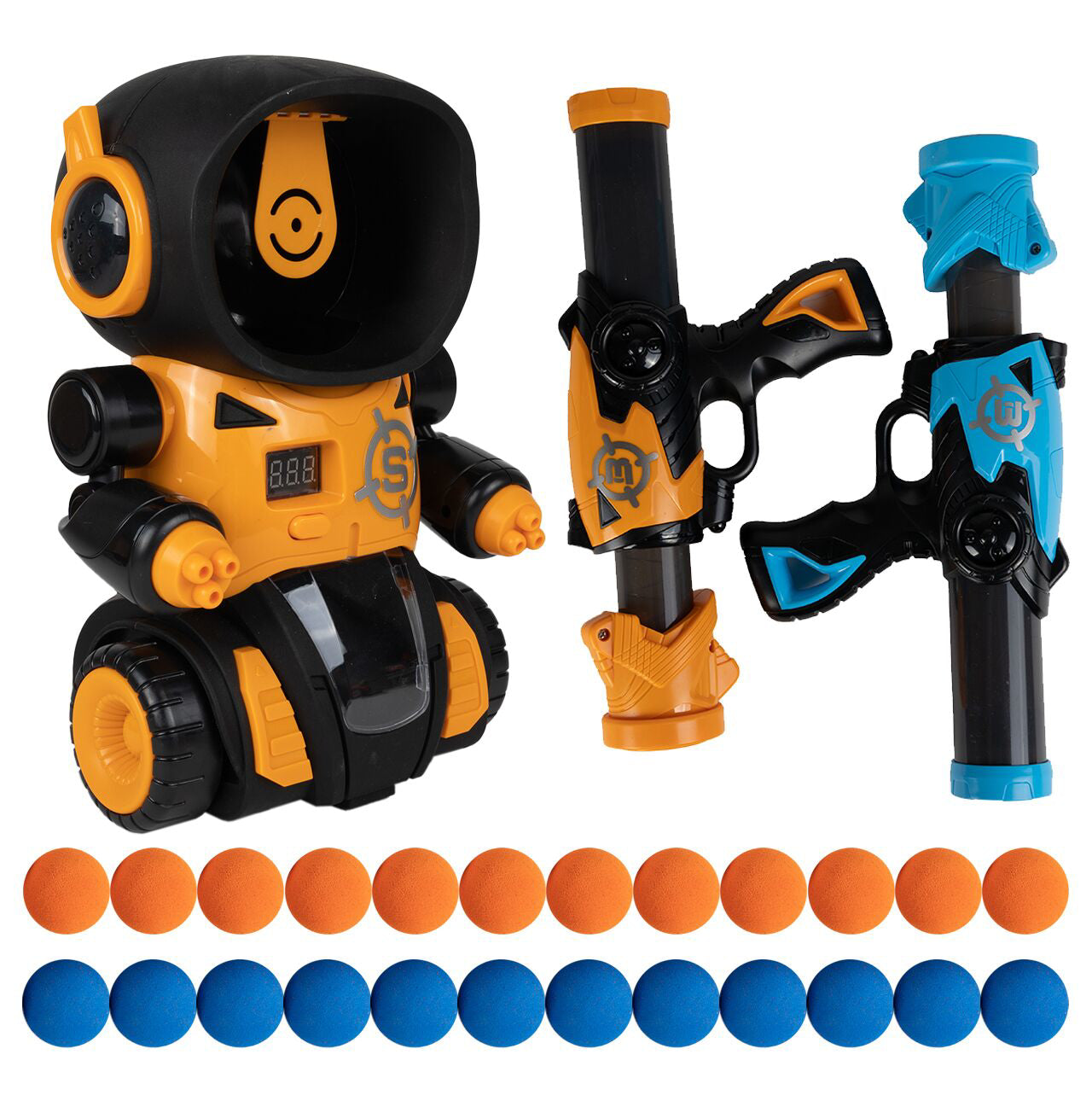 Jucarie robot tragere la tinta, 26 cm, MalPlay 109460