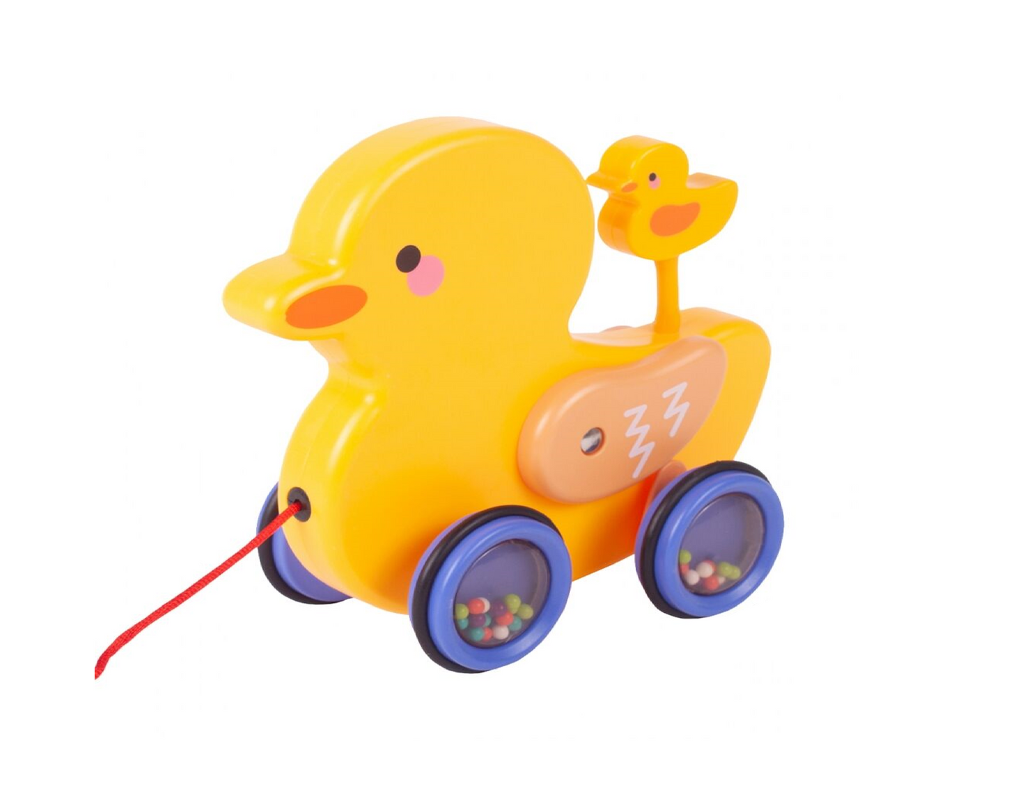 Jucarie tip ratusca cu sfoara, 28.5 cm, MalPlay 108808