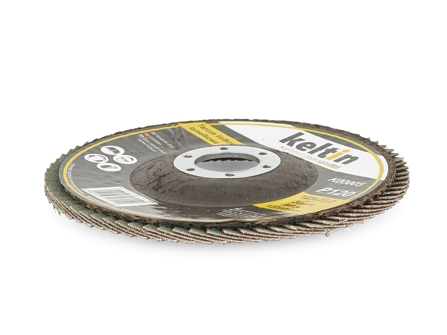 Disc lamelar pentru slefuit, P120, 125 mm, Keltin K00005