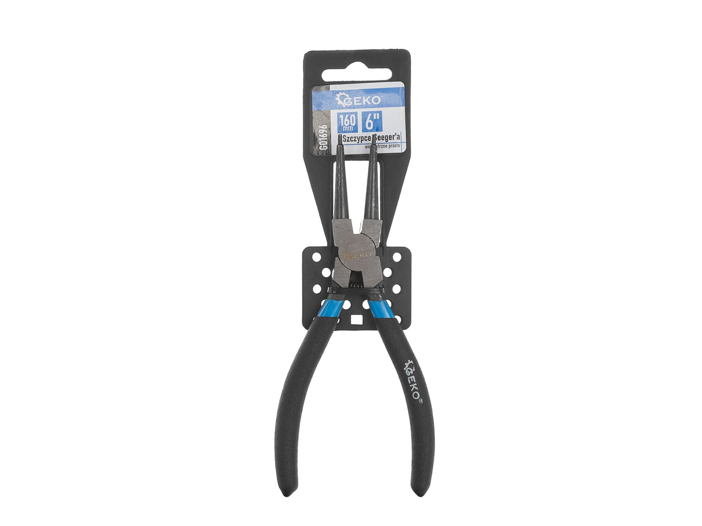 Cleste cu varf drept Seeger, 160 mm / 8", Geko G01696