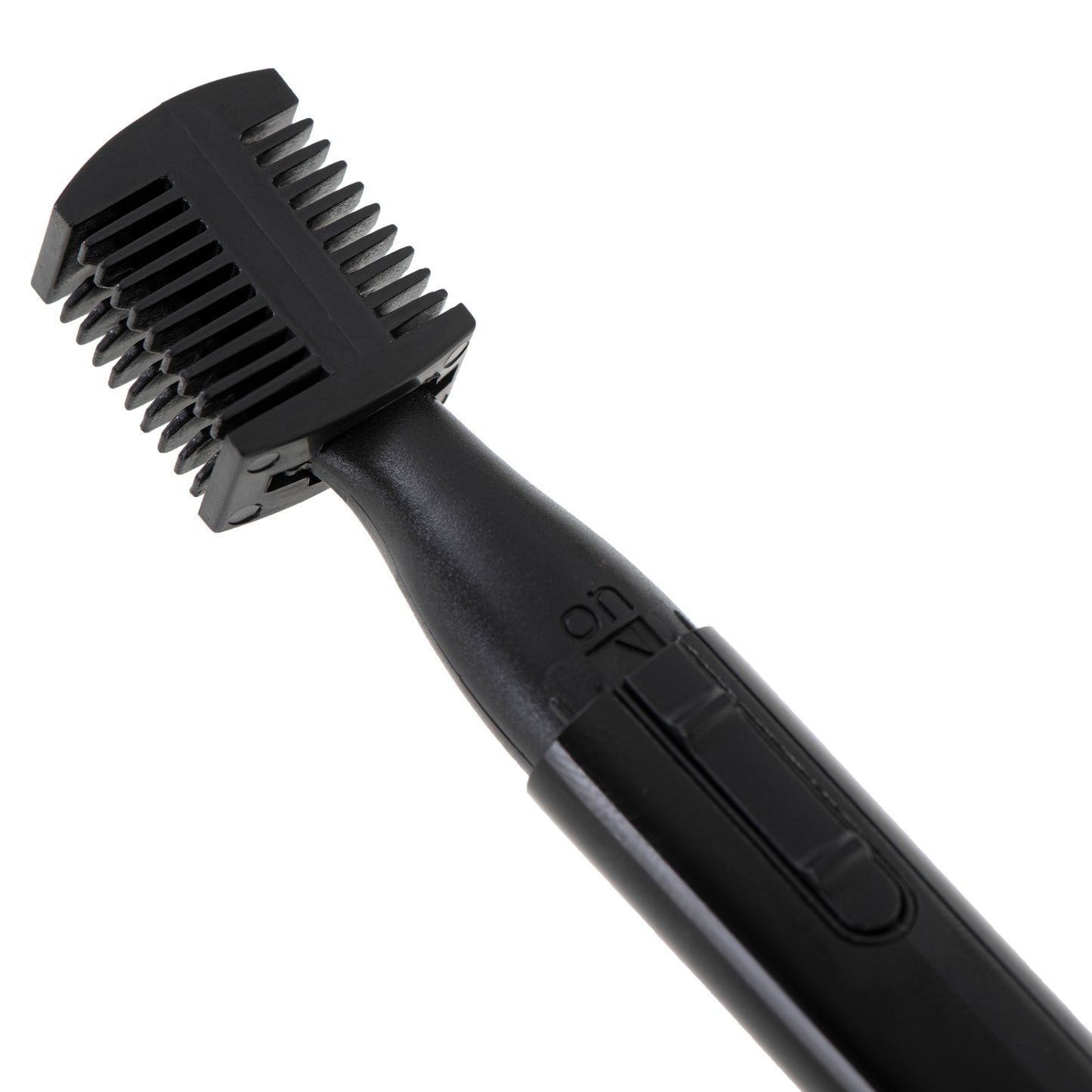Trimmer pentru sprancene, pieptene cu doua fete, 3,5/1,5 mm, perie, fara fir, negru, Adler AD2934B