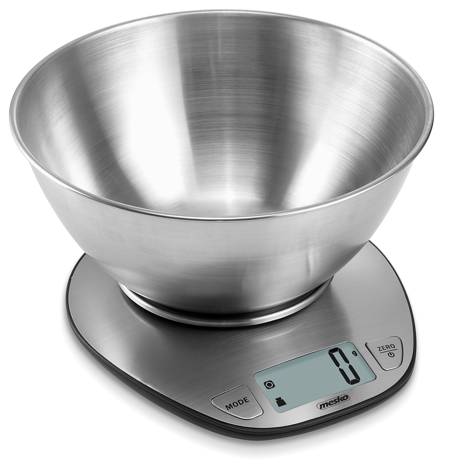 Cantar de bucatarie, 5 kg, inox, argintiu, Mesko MS3152