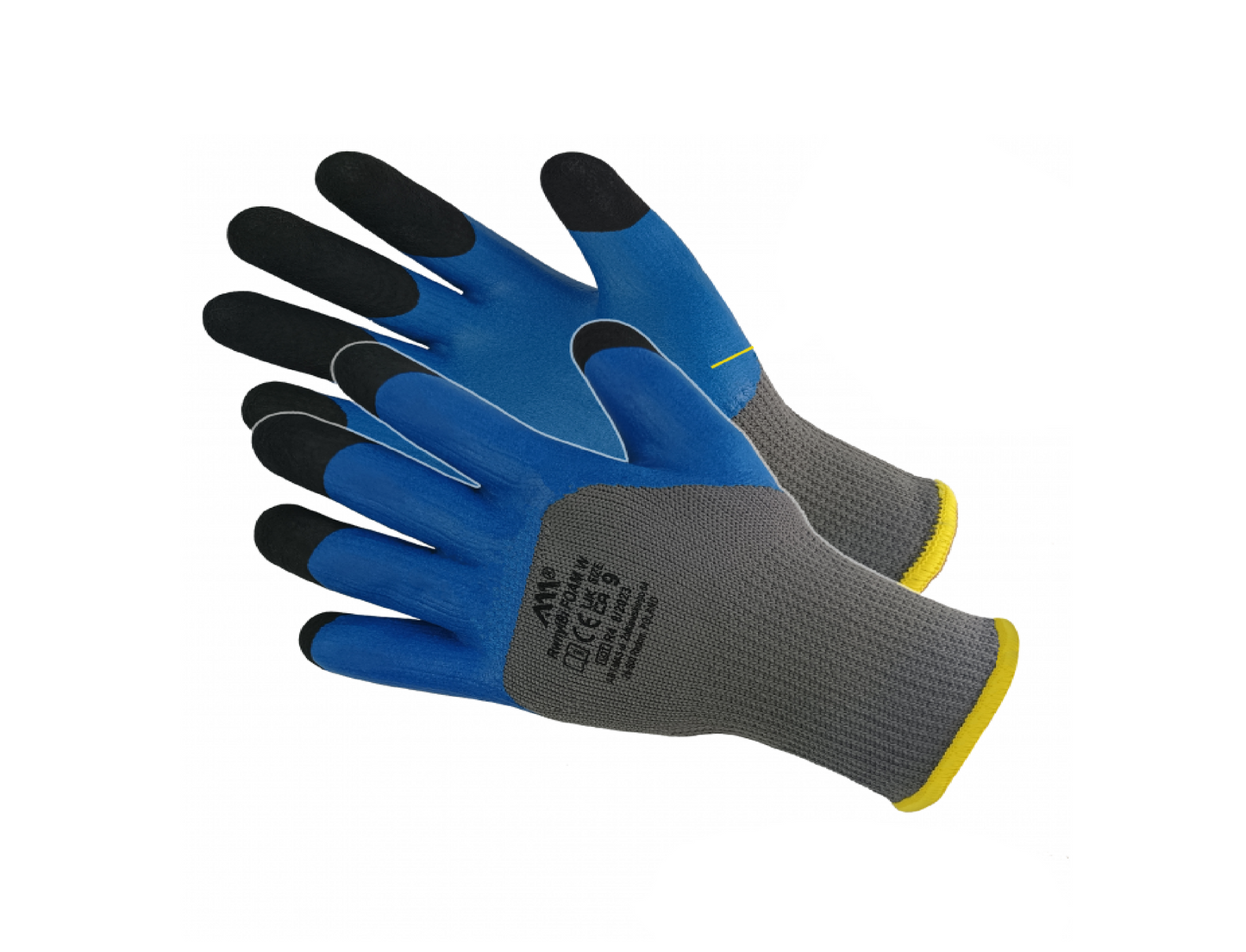 Manusi de protectie acoperite cu latex RWNYLBI FOAM W, marimea 9, Artmas ART702001