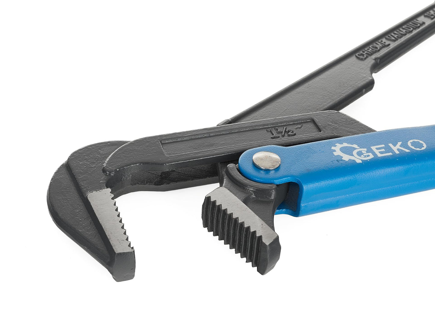 Cleste reglabil pentru tevi, 1,5", 90°, Geko G01627