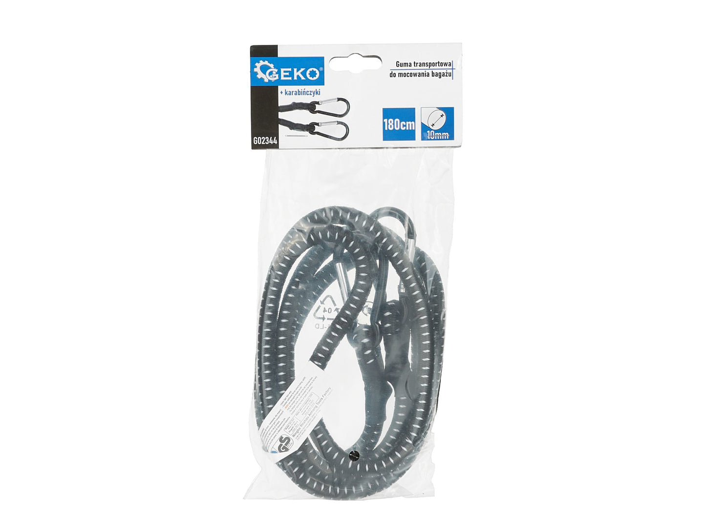 Coarda elastica pentru bagaje, 10 mm x 180 cm, Geko G02344