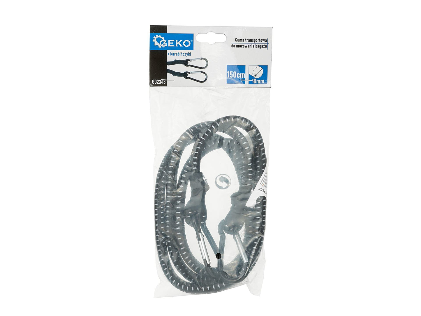 Coarda elastica pentru bagaje, 10 mm x 150 cm, Geko G02343