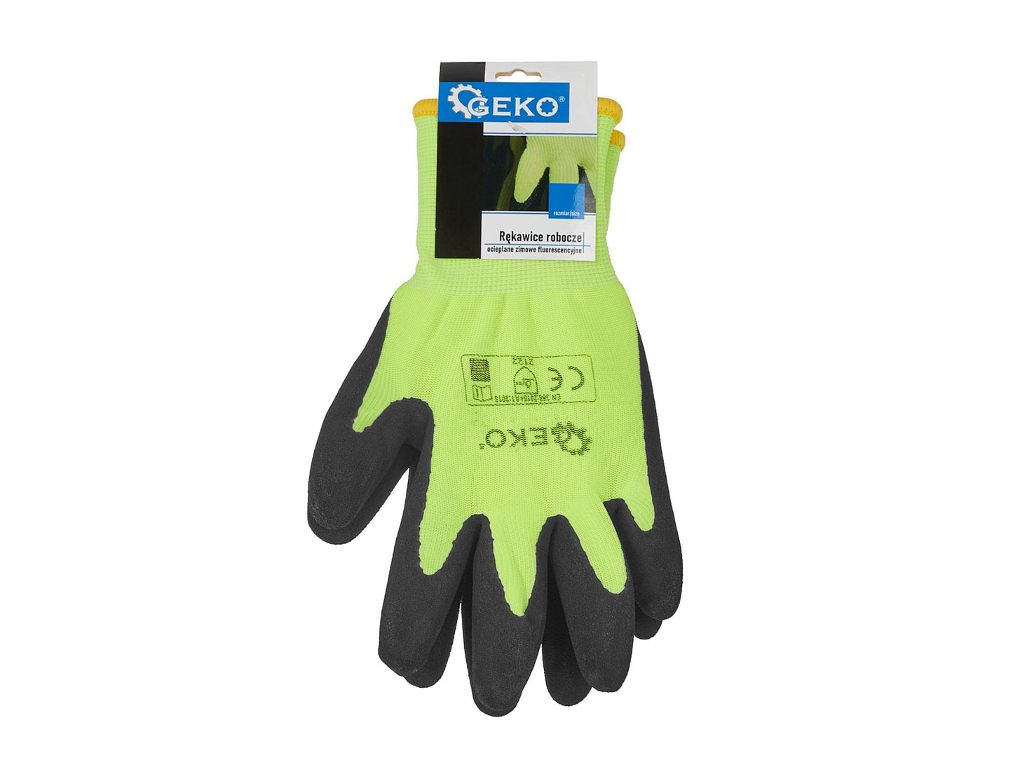 Manusi de lucru pentru iarna fosforescente, marimea 9, Geko G75001