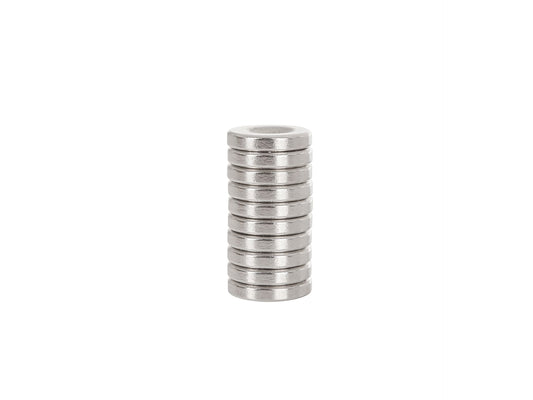 Set magnet cilindru din neodim cu ghidaj pentru surub, 14 x 3 mm, 10 elemente, Geko G02424
