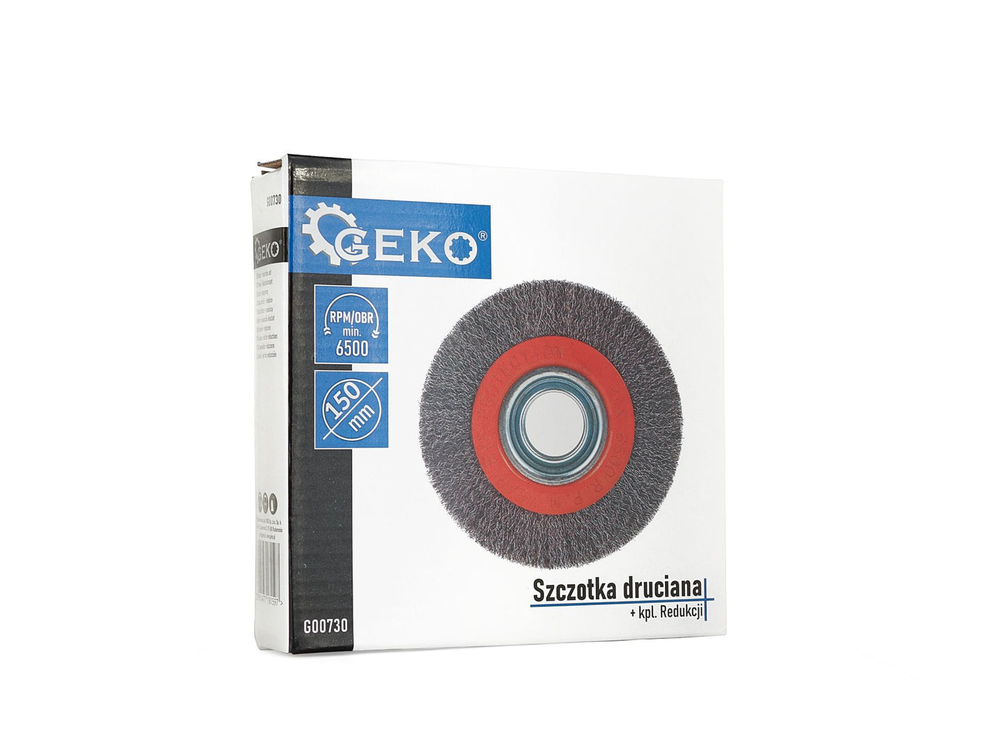 Perie de sarma pentru slefuire cu set de reductoare, 150 x 32 mm, Geko G00730