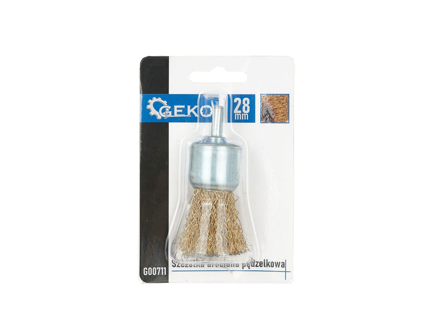 Perie de sarma pentru polizor unghiular, 28 mm, Geko G00711