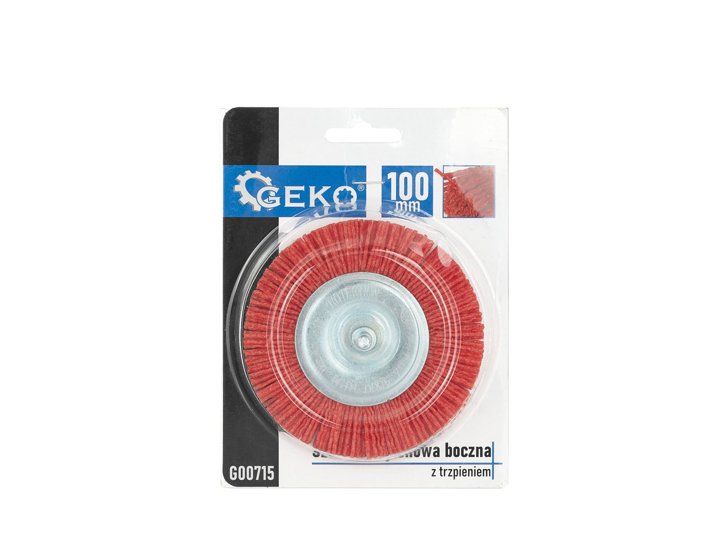 Perie din nylon pentru slefuire cu tija, 100 mm, Geko G00715