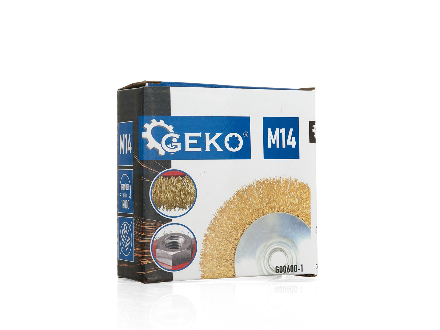 Perie de sarma tesita din otel, 100 mm, Geko G00600-1