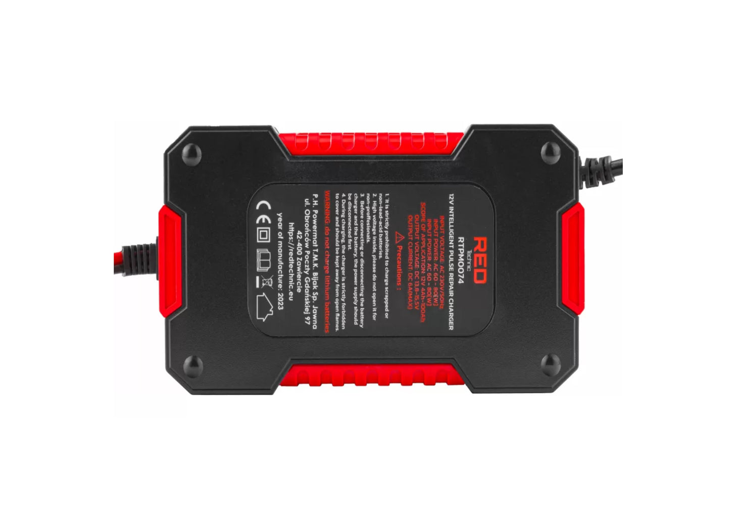 Redresor cu microprocesor, 12 V, Red Technic RTPM0074