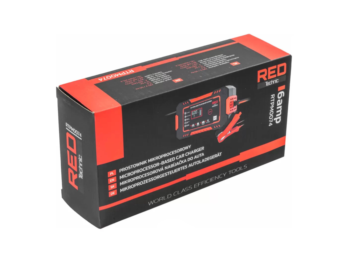 Redresor cu microprocesor, 12 V, Red Technic RTPM0074