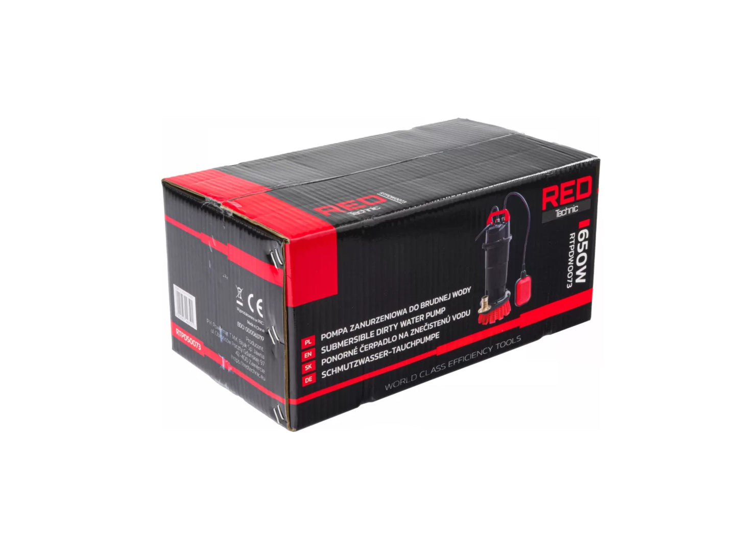 Pompa submersibila cu plutitor, 8000 l / h, 1", Red Technic RTPDW0073