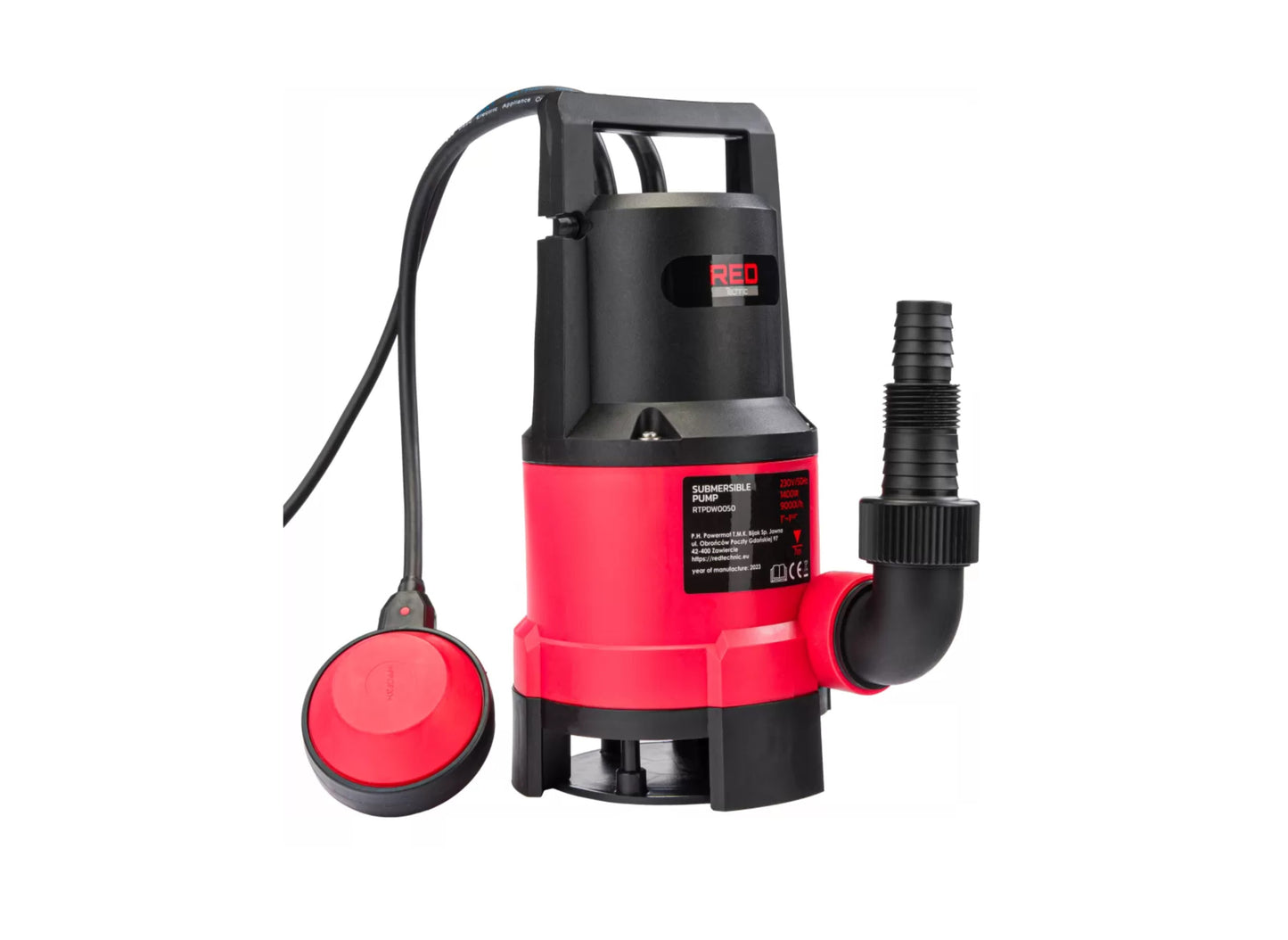Pompa submersibila , apa murdara cu plutitor, 1400 W, Red Technic RTPDW0050